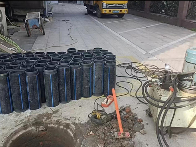 合江PE置换管厂家 DN315置换管 非开挖管短管置换